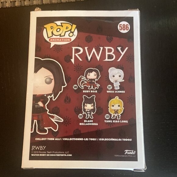 Funko Pop RWBY Ruby Rose #586 Animation Figure Scythe Weapon Toy - Picture 3 of 8
